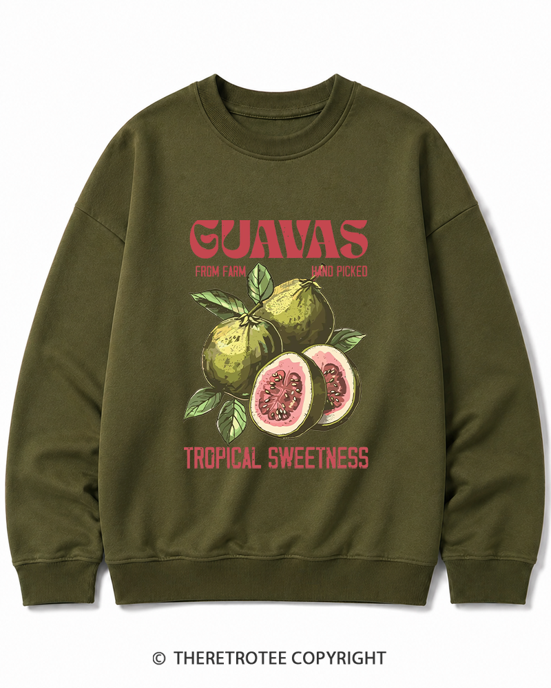 TheRetroTee Exotic Fruit Lover 1960s Cotton Sweatshirt
