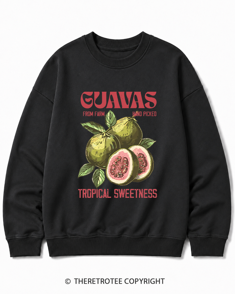 TheRetroTee Exotic Fruit Lover 1960s Cotton Sweatshirt