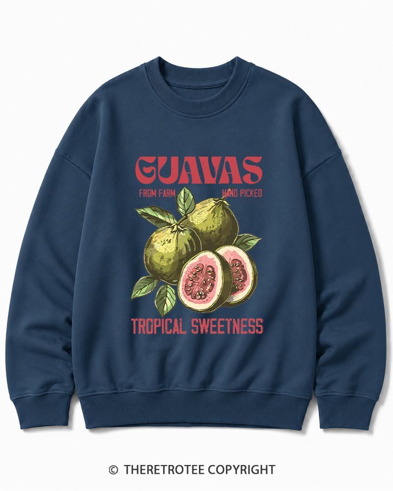 TheRetroTee Exotic Fruit Lover 1960s Cotton Sweatshirt