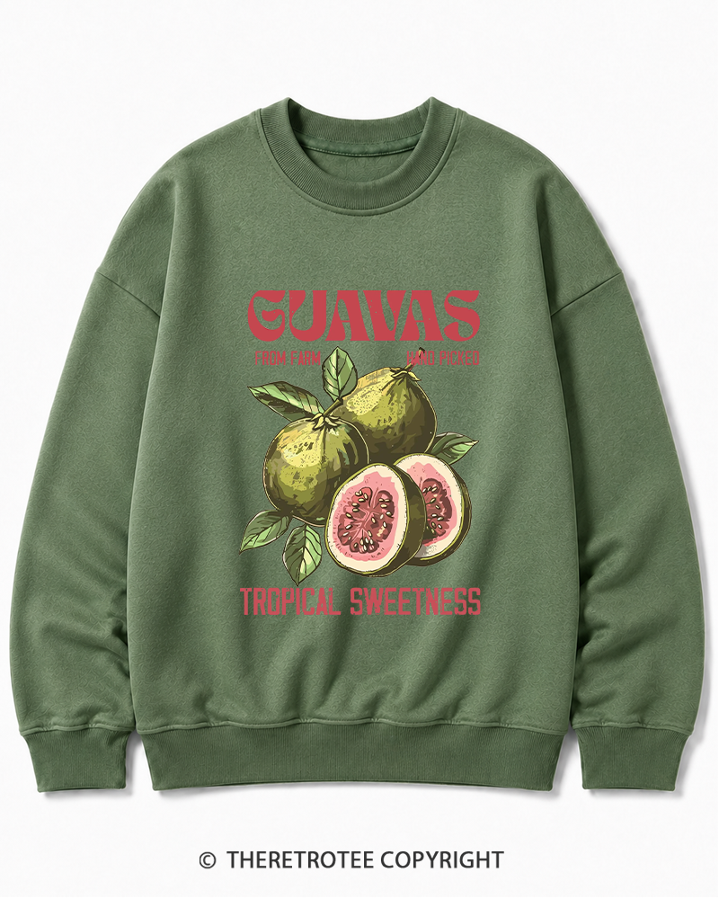 TheRetroTee Exotic Fruit Lover 1960s Cotton Sweatshirt