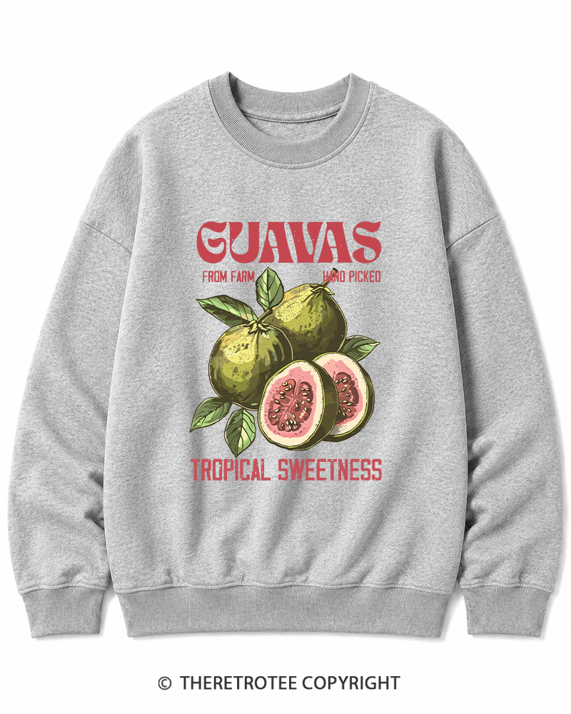 TheRetroTee Exotic Fruit Lover 1960s Cotton Sweatshirt