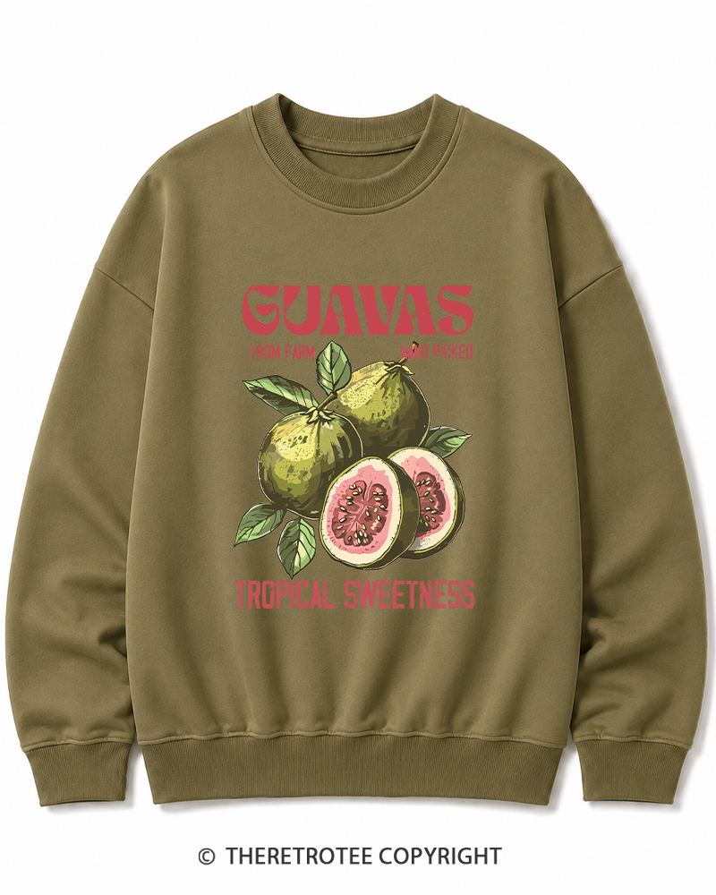 TheRetroTee Exotic Fruit Lover 1960s Cotton Sweatshirt
