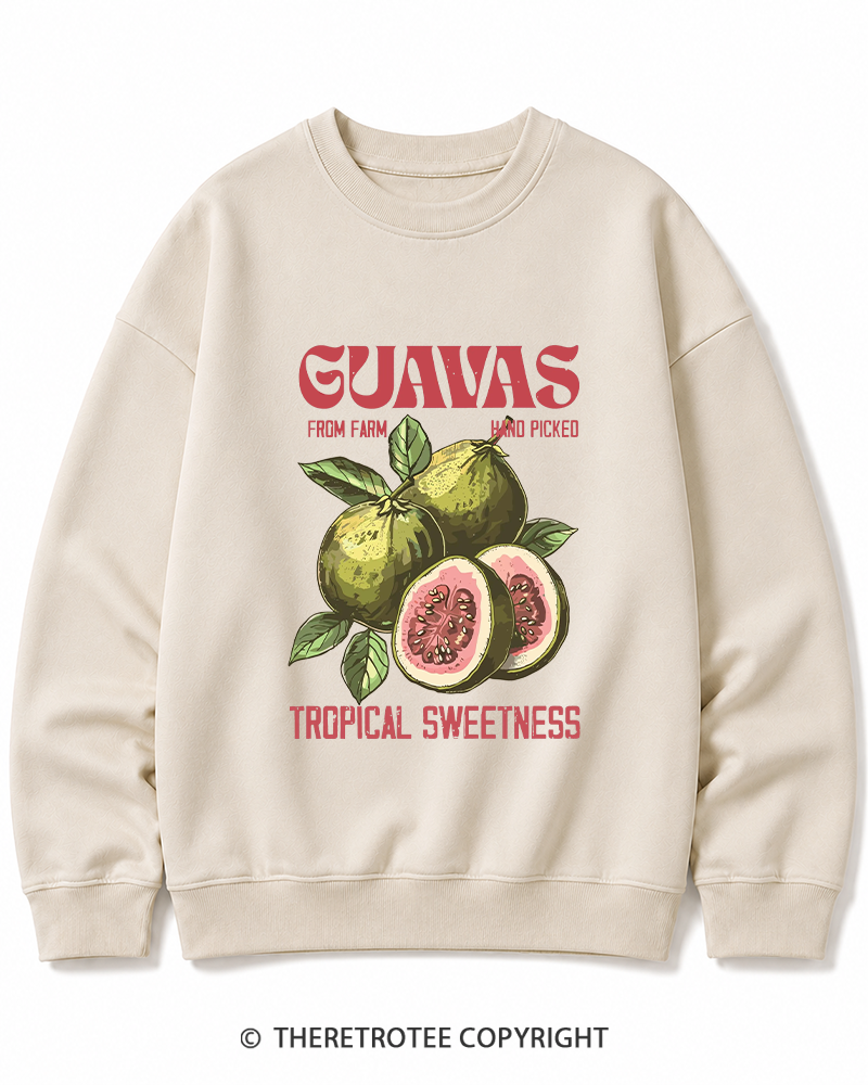 TheRetroTee Exotic Fruit Lover 1960s Cotton Sweatshirt