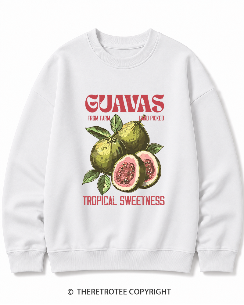 TheRetroTee Exotic Fruit Lover 1960s Cotton Sweatshirt