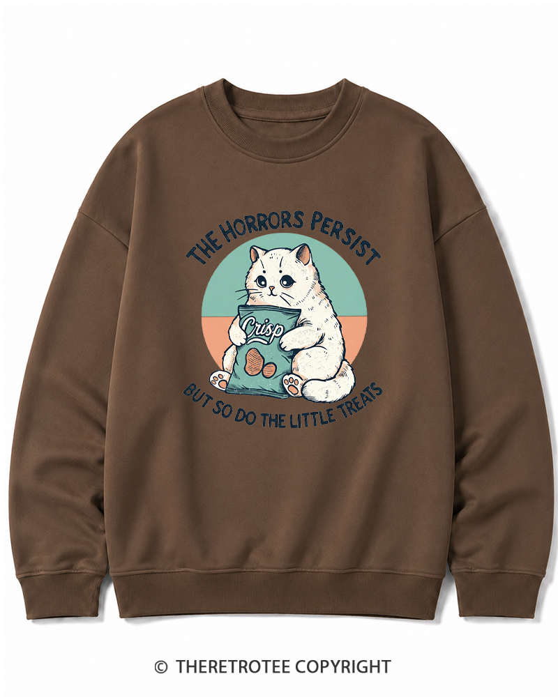 TheRetroTee The Horrors Persist 1990s Cotton Sweatshirt