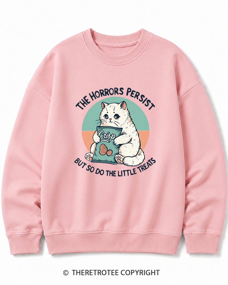 TheRetroTee The Horrors Persist 1990s Cotton Sweatshirt