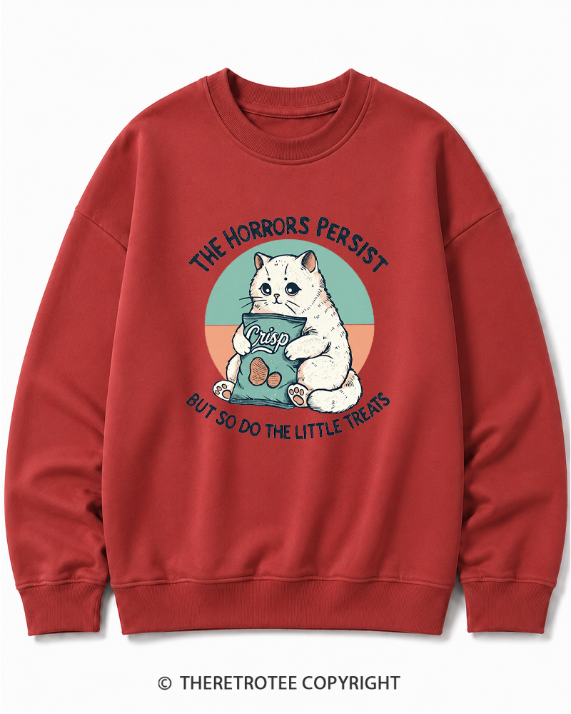 TheRetroTee The Horrors Persist 1990s Cotton Sweatshirt
