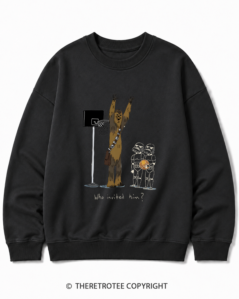 TheRetroTee Who Invited Him 1970s Cotton Sweatshirt