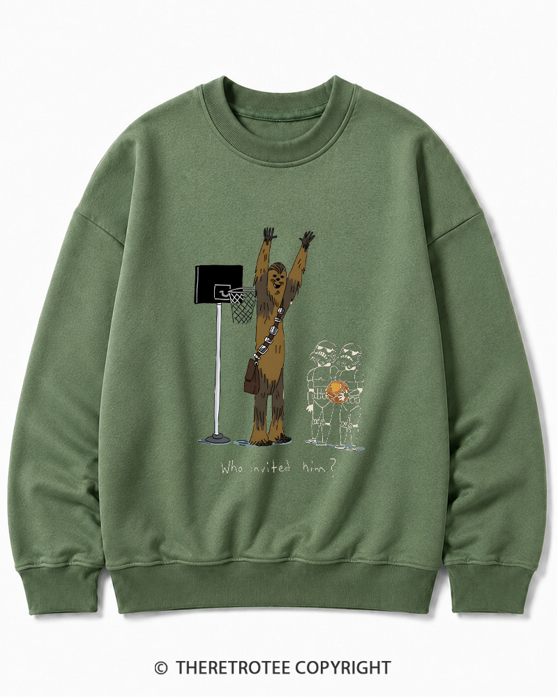 TheRetroTee Who Invited Him 1970s Cotton Sweatshirt