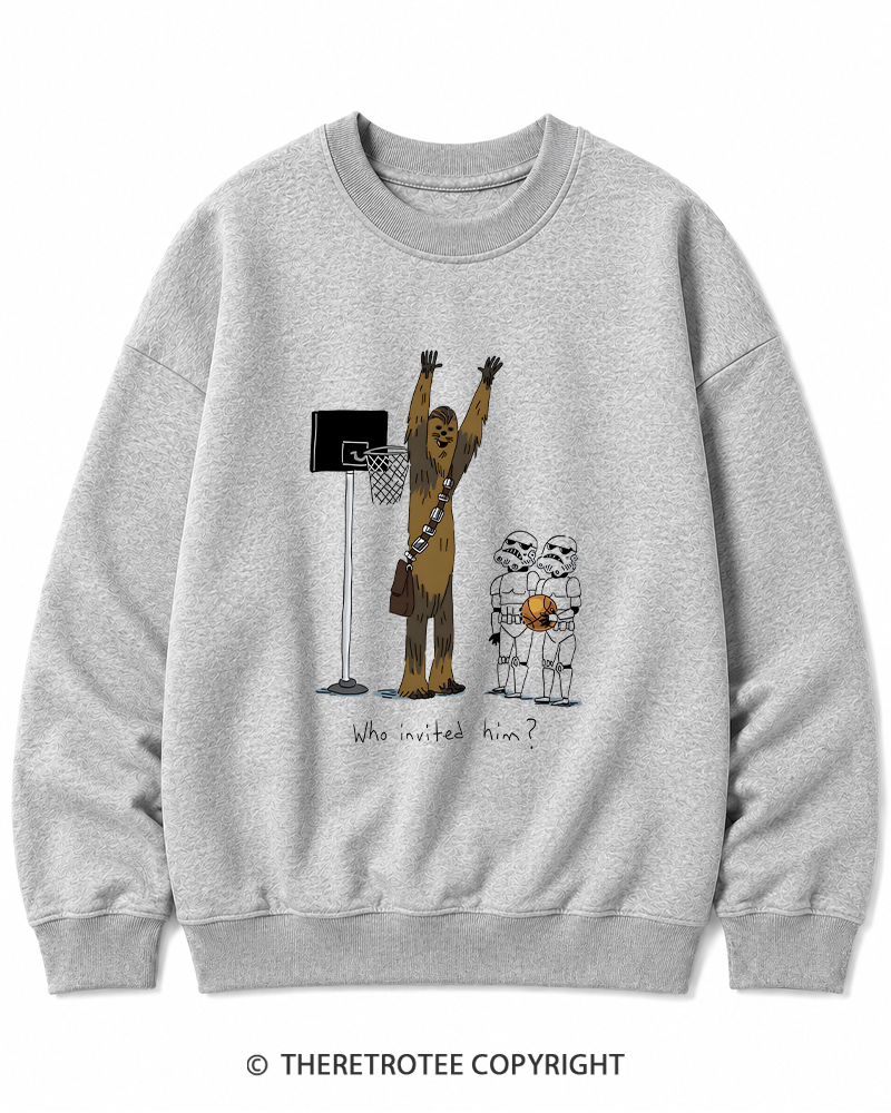 TheRetroTee Who Invited Him 1970s Cotton Sweatshirt