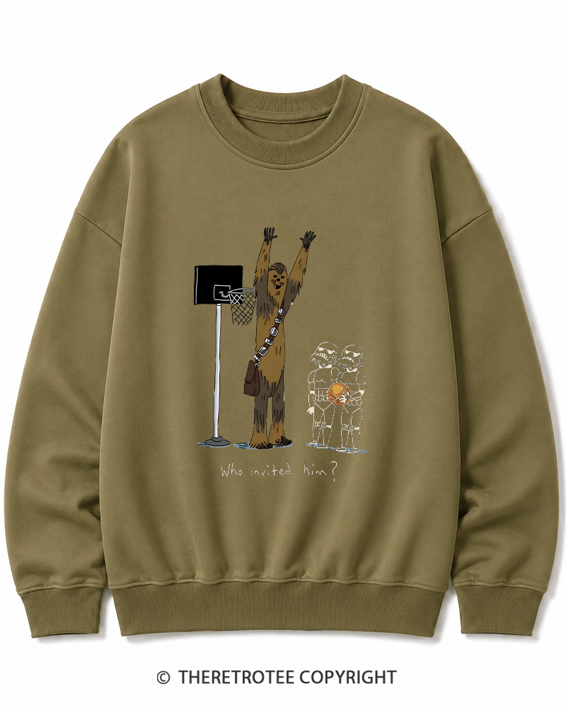 TheRetroTee Who Invited Him 1970s Cotton Sweatshirt