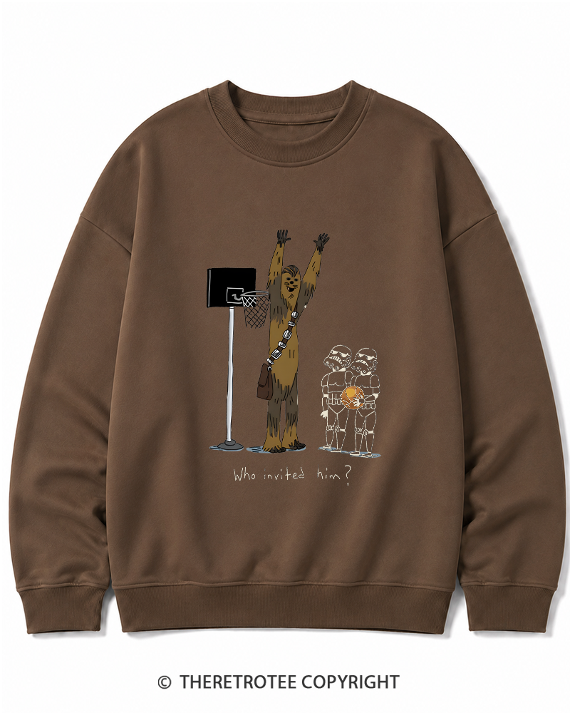 TheRetroTee Who Invited Him 1970s Cotton Sweatshirt