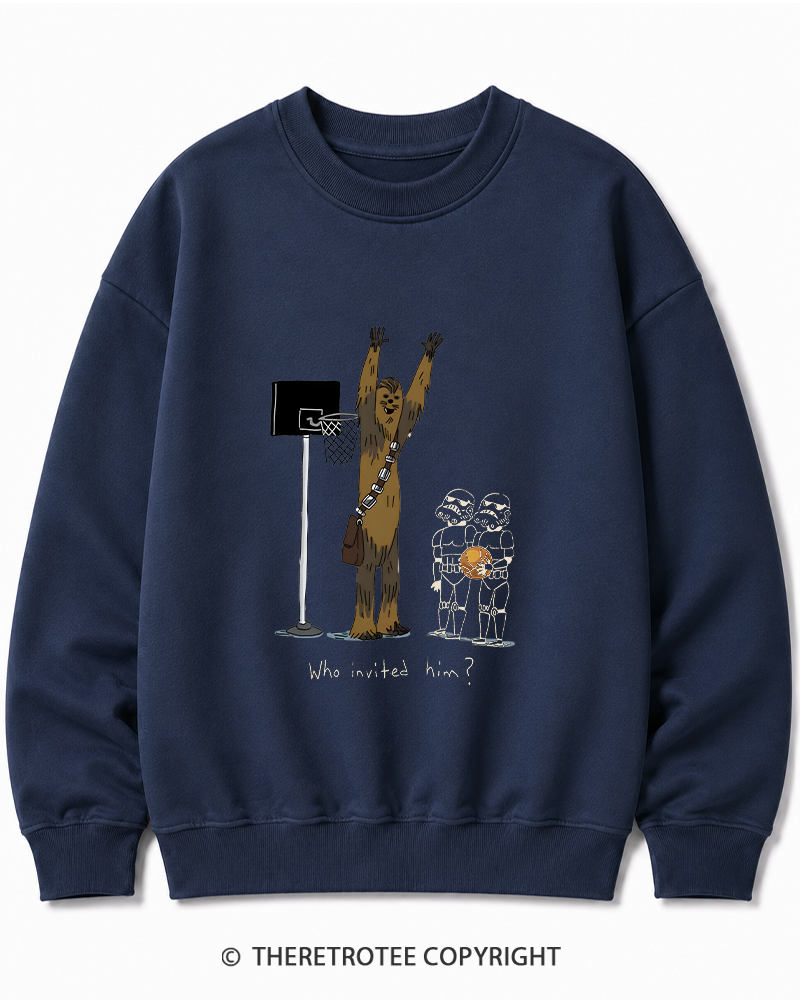 TheRetroTee Who Invited Him 1970s Cotton Sweatshirt