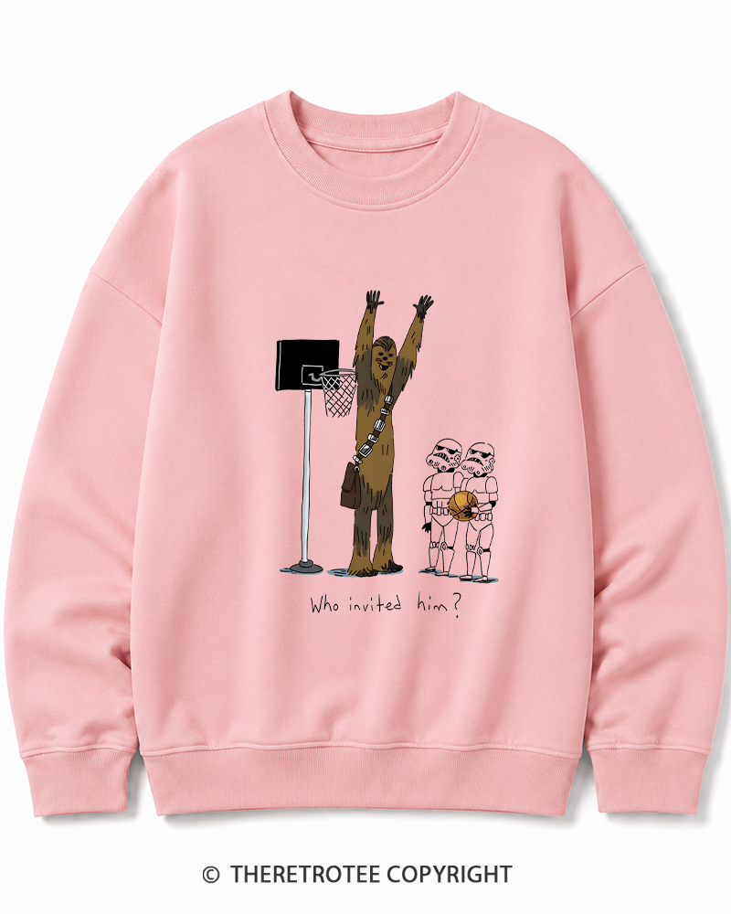TheRetroTee Who Invited Him 1970s Cotton Sweatshirt