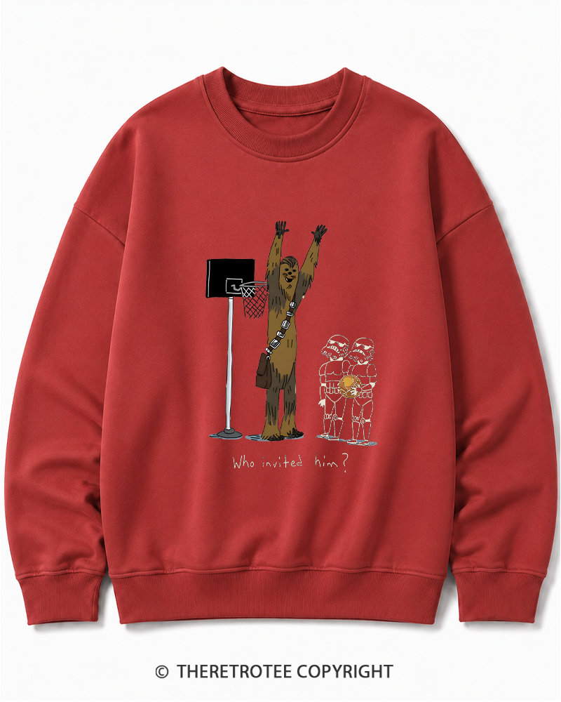 TheRetroTee Who Invited Him 1970s Cotton Sweatshirt
