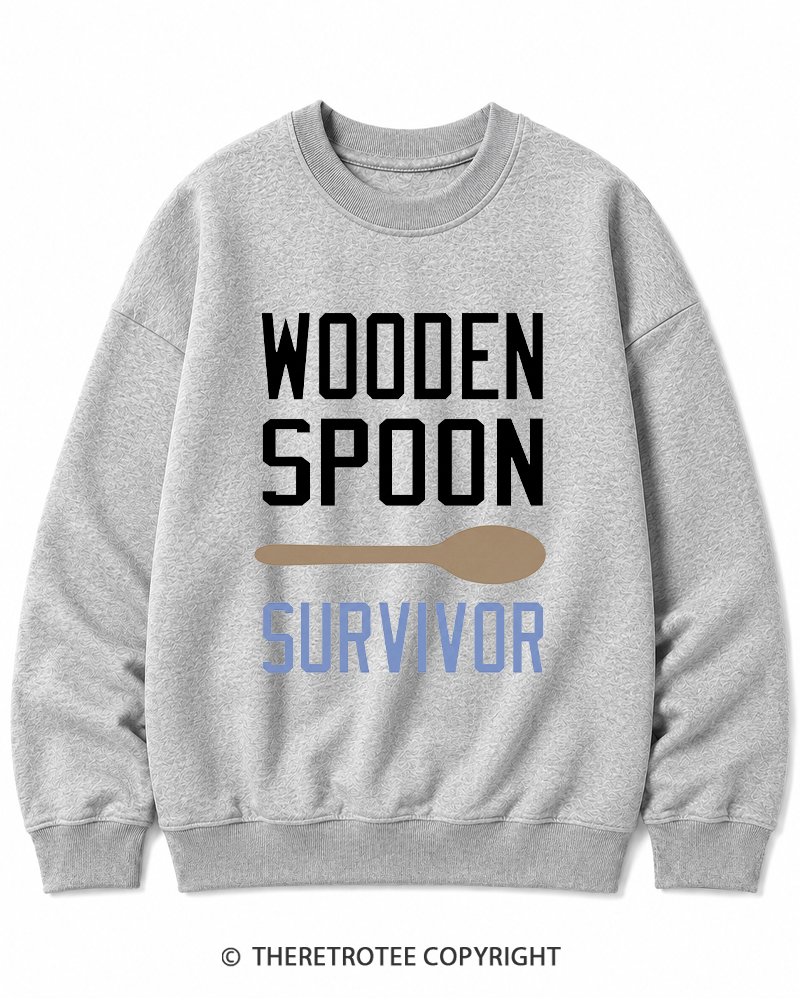 TheRetroTee Wooden Spoon Survivor Cotton Sweatshirt