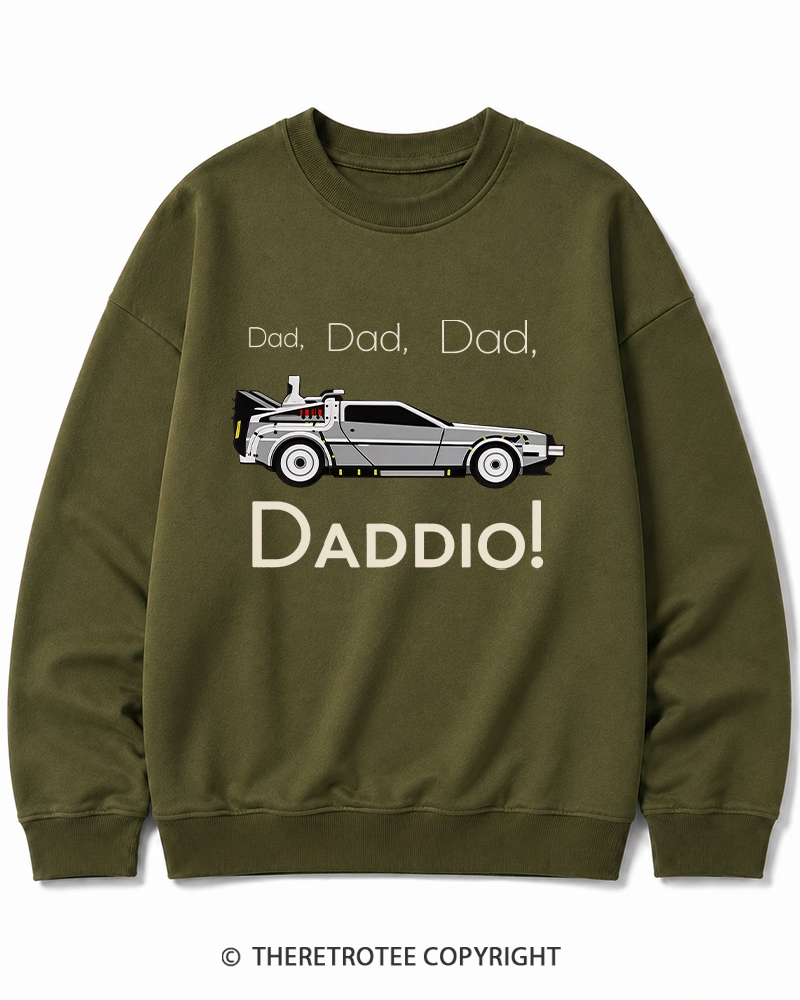 TheRetroTee Dad Daddio 1980s Cotton Sweatshirt