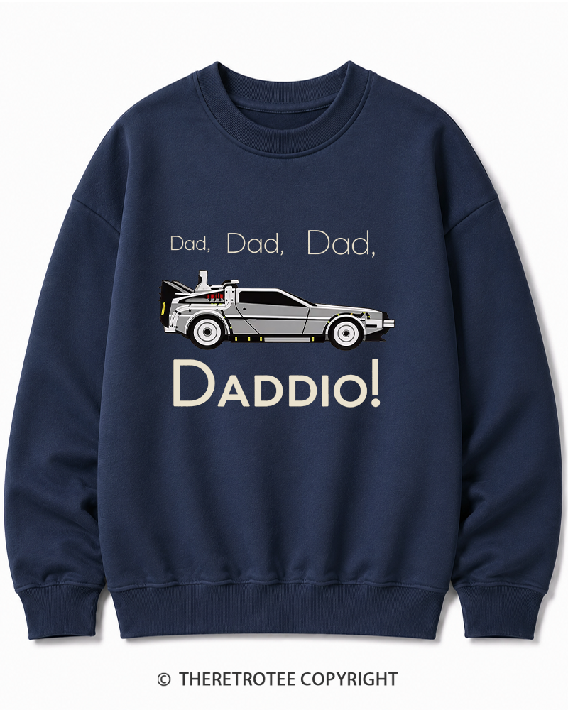 TheRetroTee Dad Daddio 1980s Cotton Sweatshirt