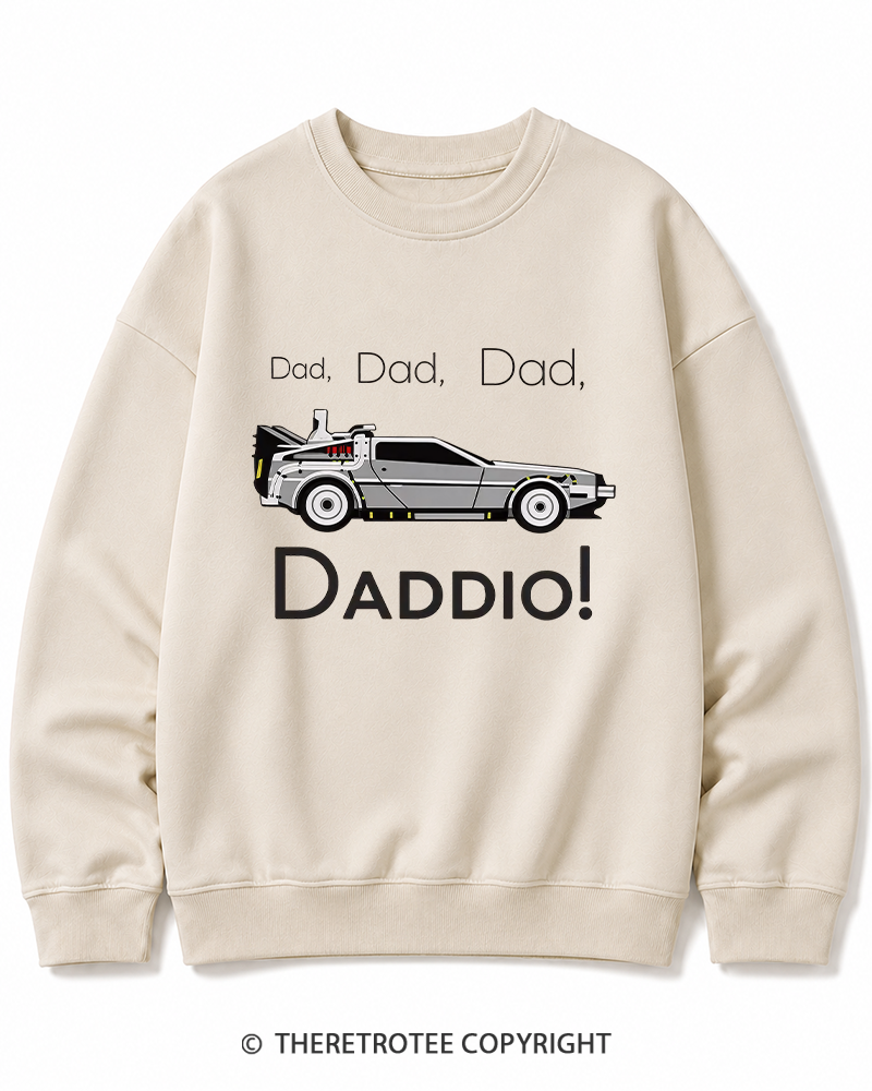 TheRetroTee Dad Daddio 1980s Cotton Sweatshirt