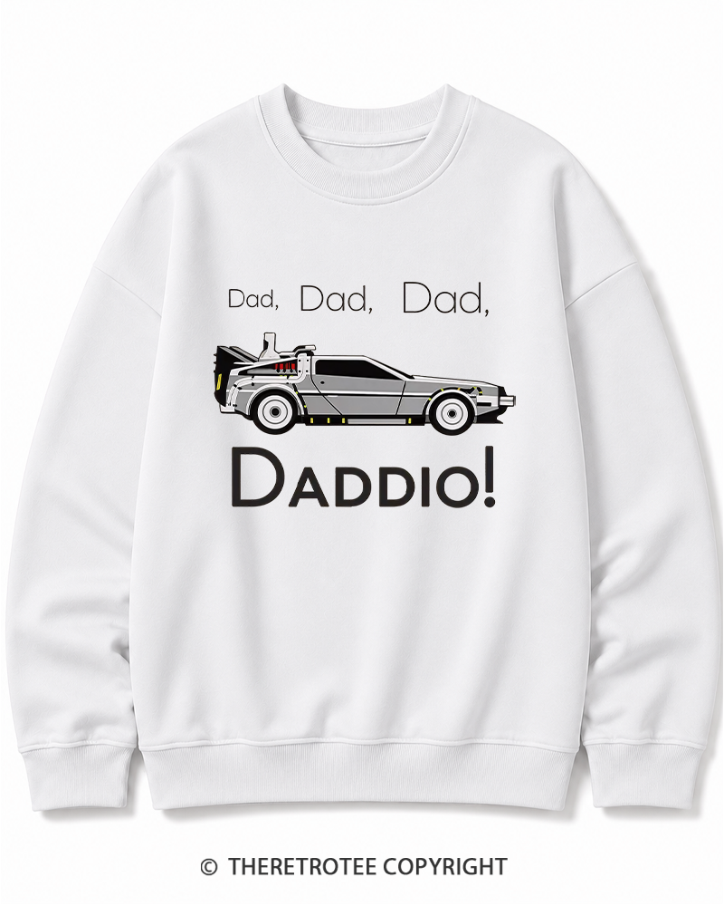 TheRetroTee Dad Daddio 1980s Cotton Sweatshirt