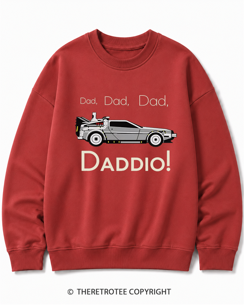 TheRetroTee Dad Daddio 1980s Cotton Sweatshirt