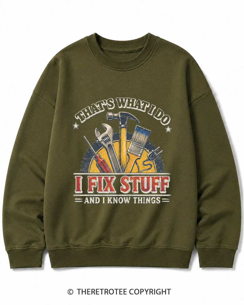 TheRetroTee That’s What I Do 1970s Cotton Sweatshirt