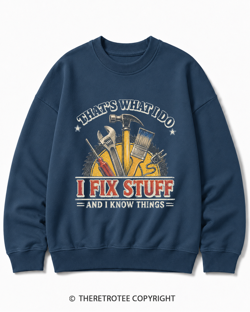 TheRetroTee That’s What I Do 1970s Cotton Sweatshirt