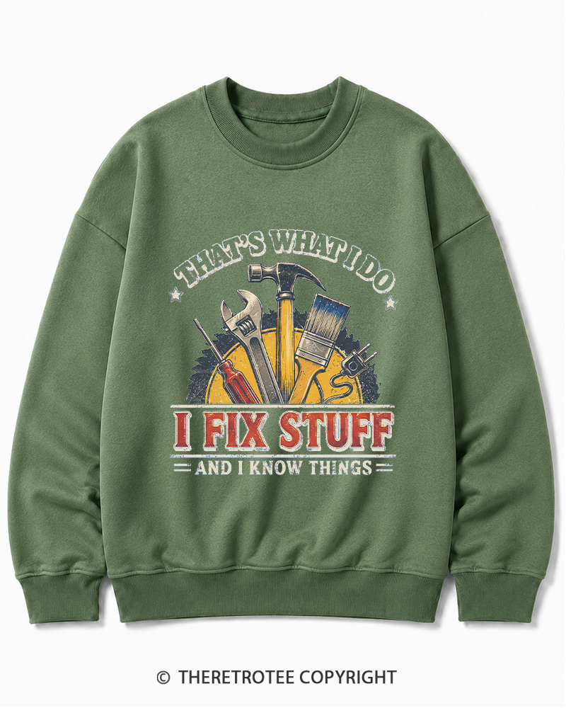 TheRetroTee That’s What I Do 1970s Cotton Sweatshirt