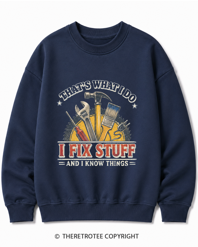 TheRetroTee That’s What I Do 1970s Cotton Sweatshirt
