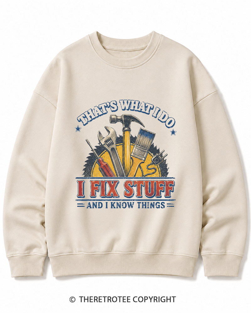 TheRetroTee That’s What I Do 1970s Cotton Sweatshirt