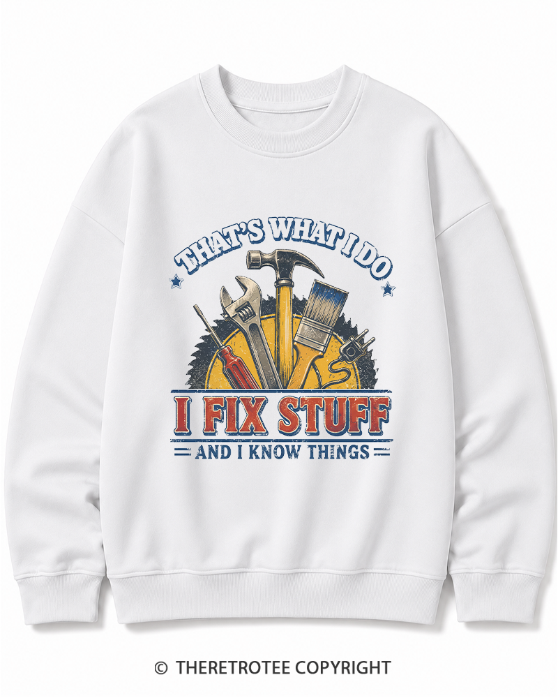 TheRetroTee That’s What I Do 1970s Cotton Sweatshirt