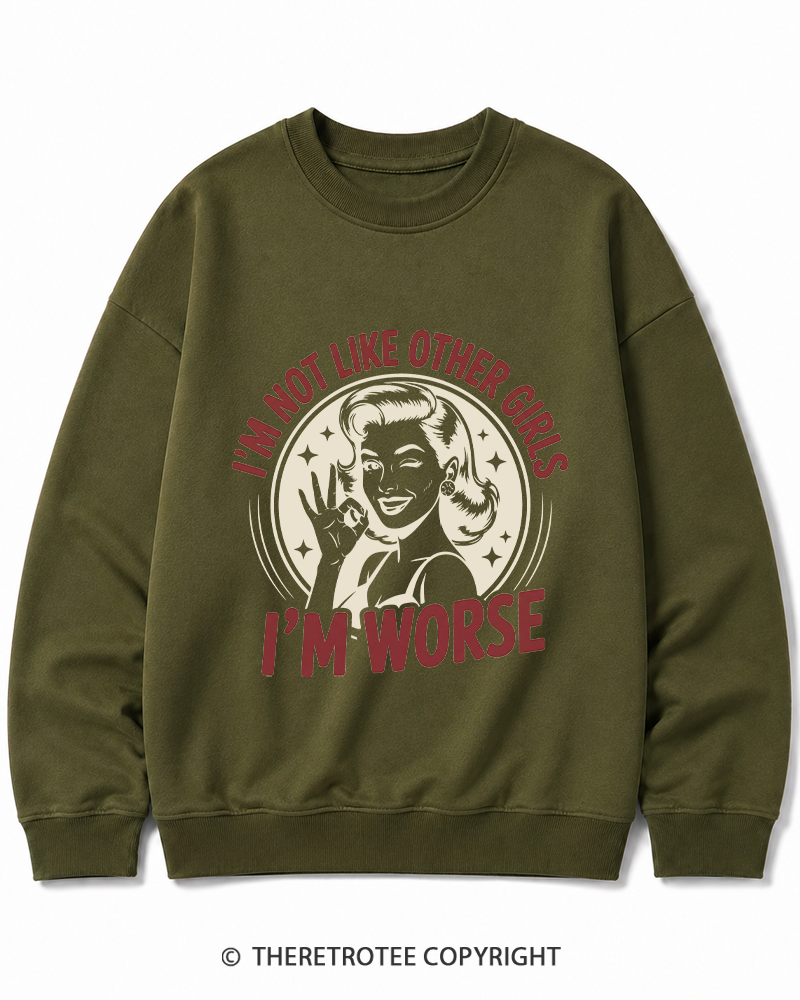 TheRetroTee I’m Not Like Other Girls 1950s Cotton Sweatshirt