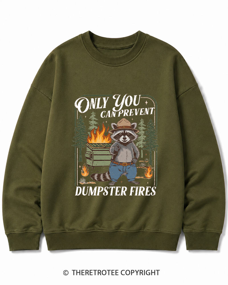 TheRetroTee Only You Can Prevent 1970s Cotton Sweatshirt