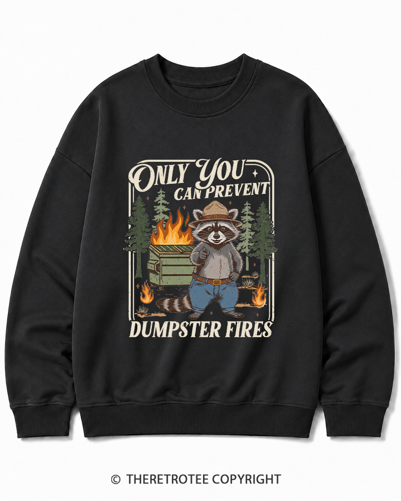 TheRetroTee Only You Can Prevent 1970s Cotton Sweatshirt