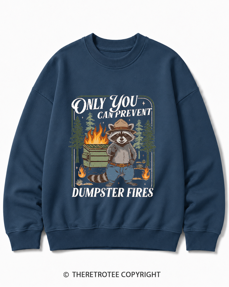 TheRetroTee Only You Can Prevent 1970s Cotton Sweatshirt