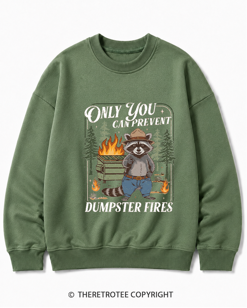 TheRetroTee Only You Can Prevent 1970s Cotton Sweatshirt