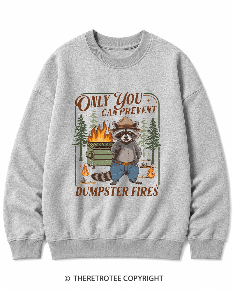 TheRetroTee Only You Can Prevent 1970s Cotton Sweatshirt