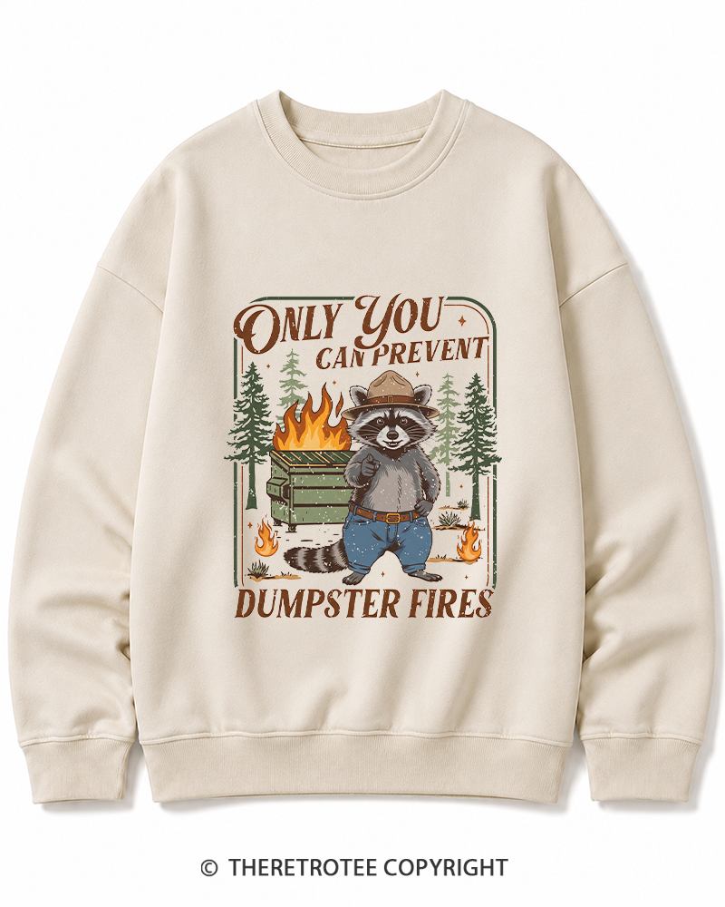 TheRetroTee Only You Can Prevent 1970s Cotton Sweatshirt