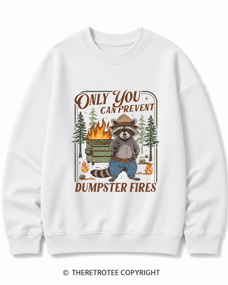 TheRetroTee Only You Can Prevent 1970s Cotton Sweatshirt