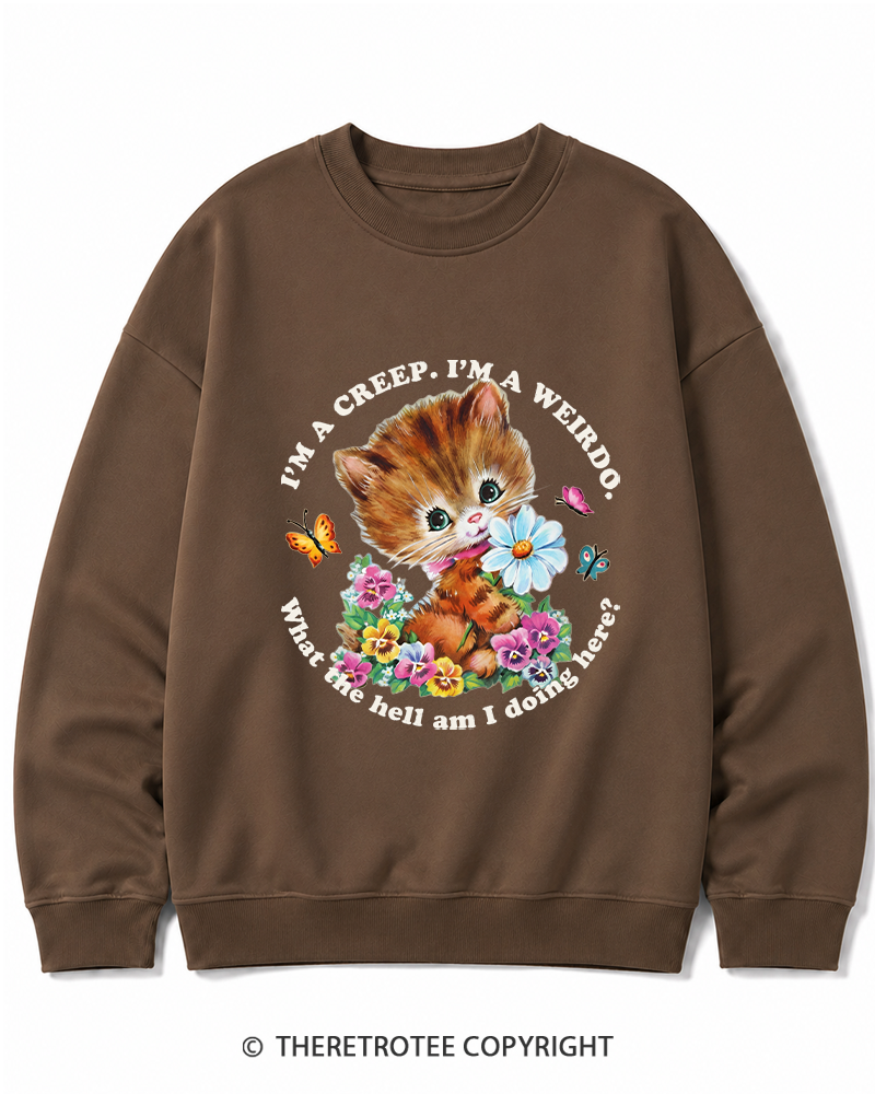 TheRetroTee I'm a Creep 1990s Cotton Sweatshirt