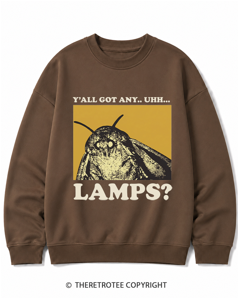 TheRetroTee Y'all Got Any Uhh... Lamps 1980s Cotton Sweatshirt