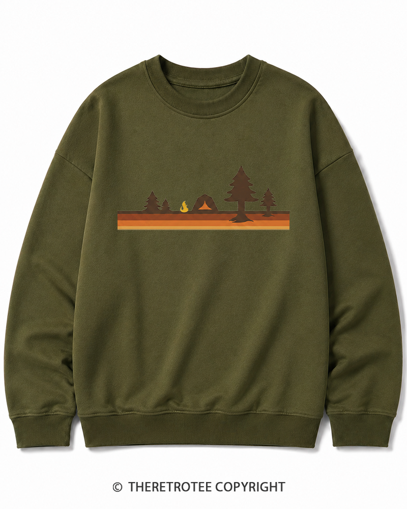 TheRetroTee Camper 1980s Cotton Sweatshirt