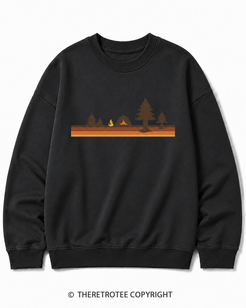 TheRetroTee Camper 1980s Cotton Sweatshirt