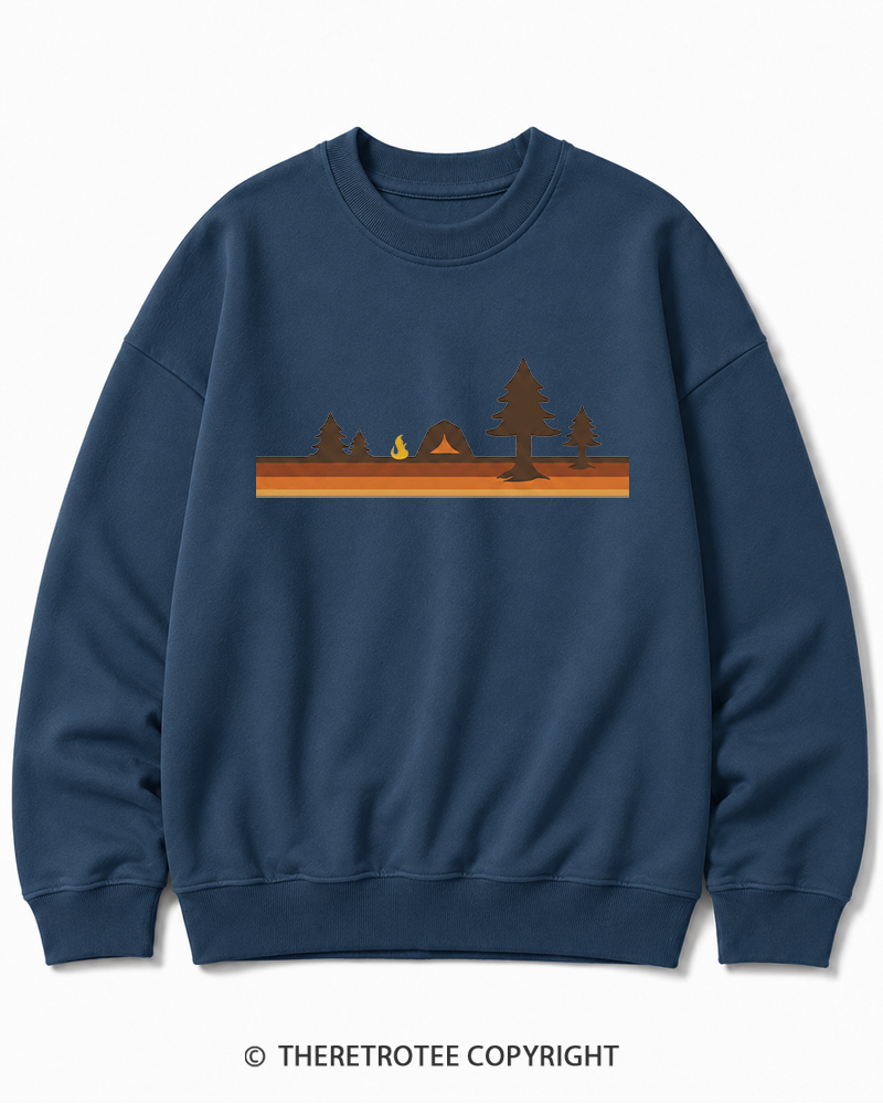 TheRetroTee Camper 1980s Cotton Sweatshirt