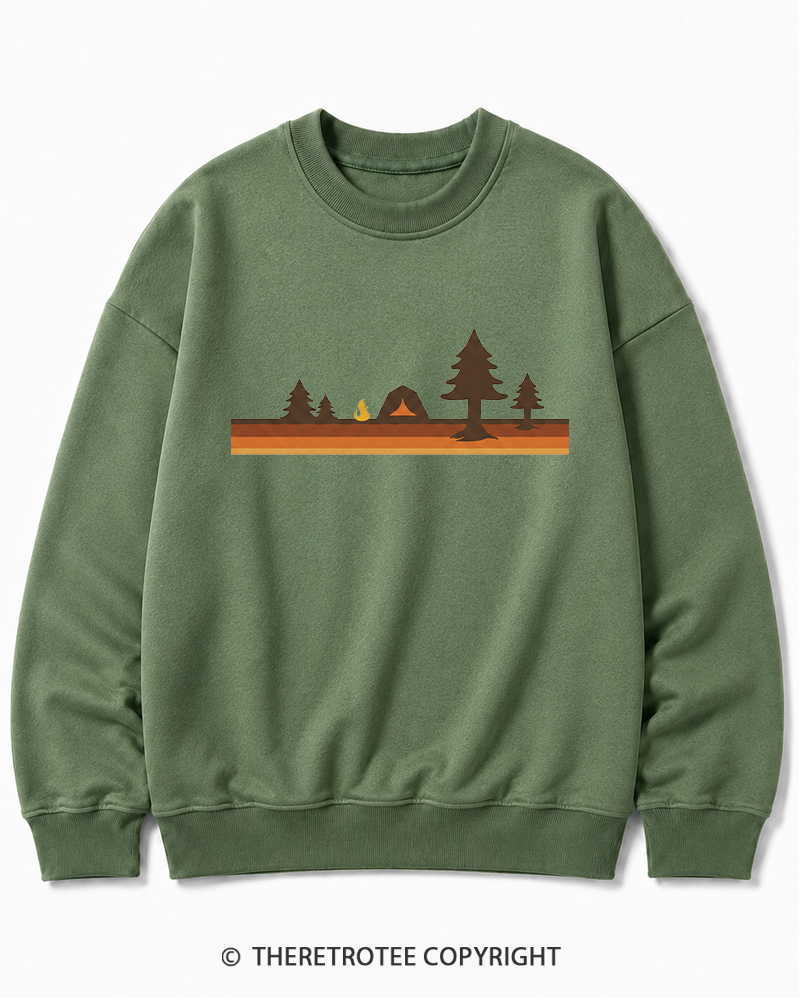 TheRetroTee Camper 1980s Cotton Sweatshirt