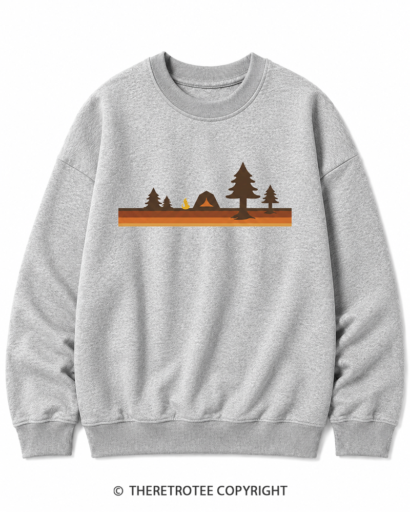 TheRetroTee Camper 1980s Cotton Sweatshirt