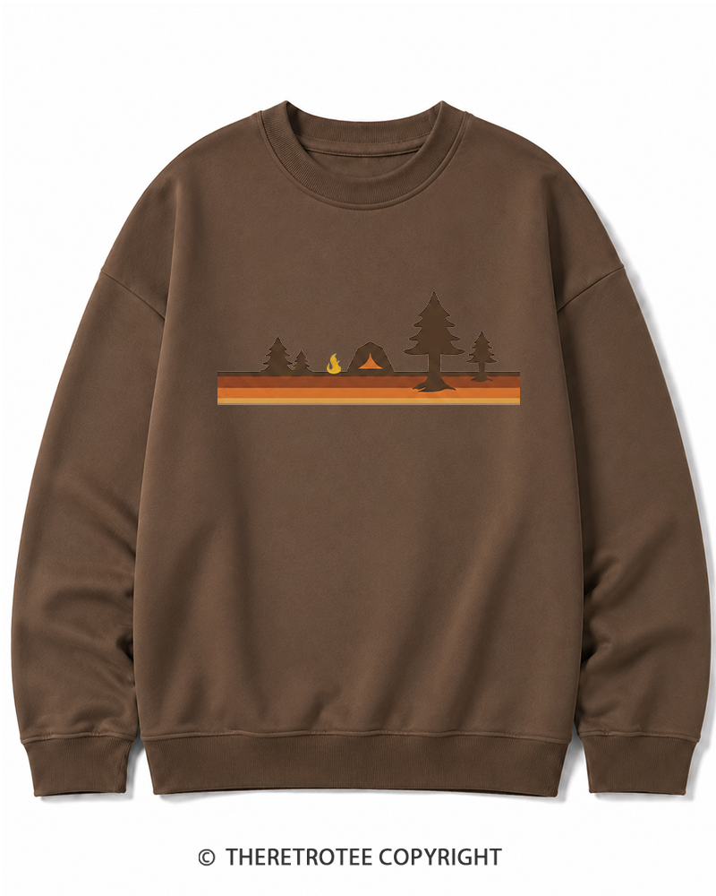 TheRetroTee Camper 1980s Cotton Sweatshirt