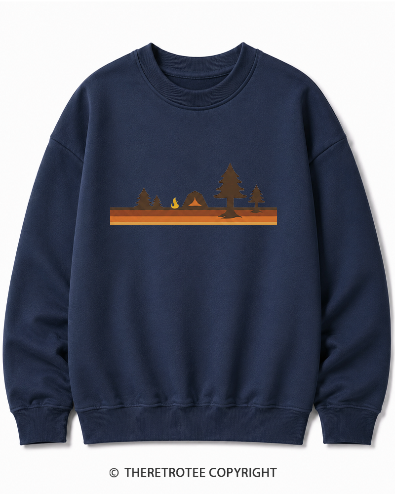 TheRetroTee Camper 1980s Cotton Sweatshirt
