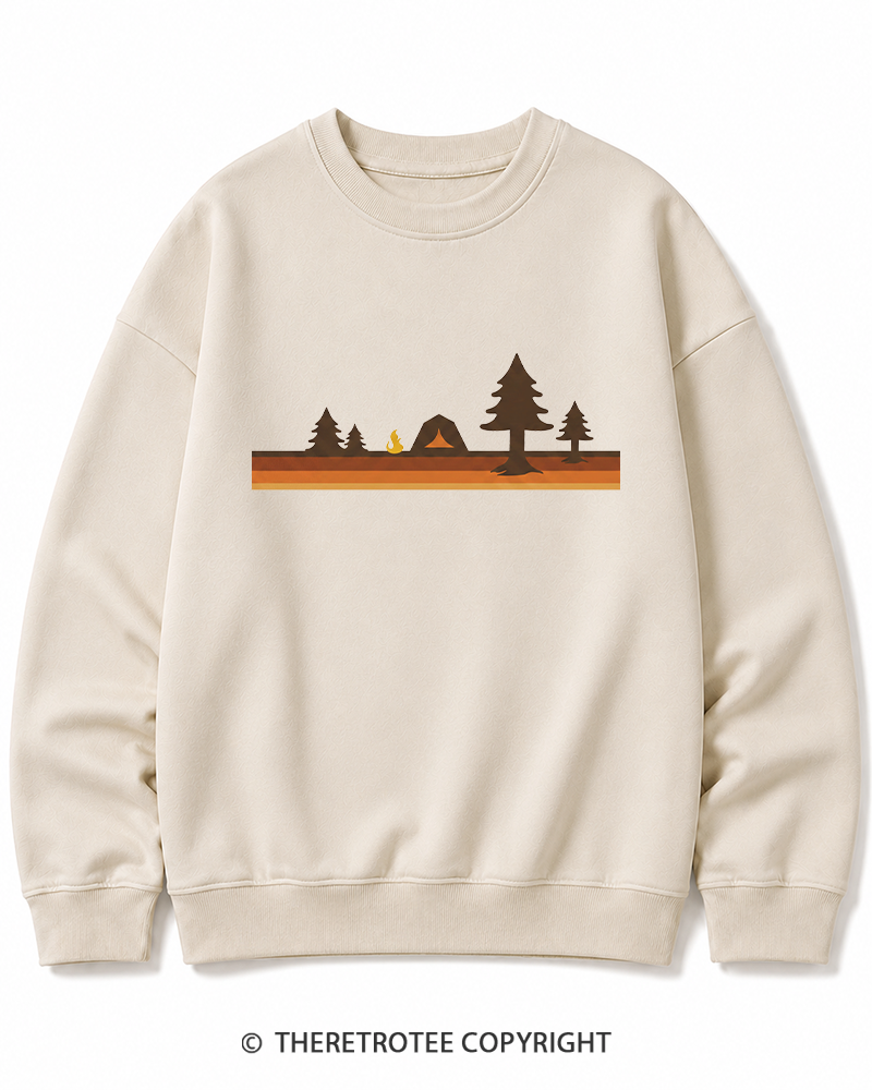 TheRetroTee Camper 1980s Cotton Sweatshirt