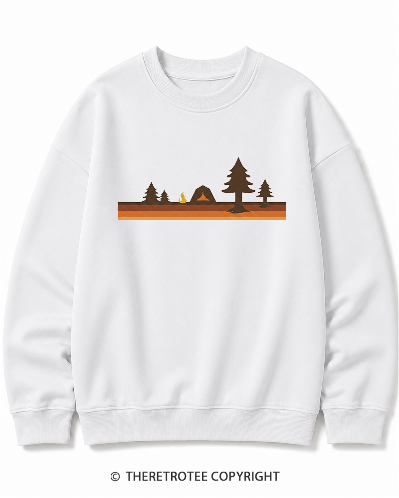 TheRetroTee Camper 1980s Cotton Sweatshirt